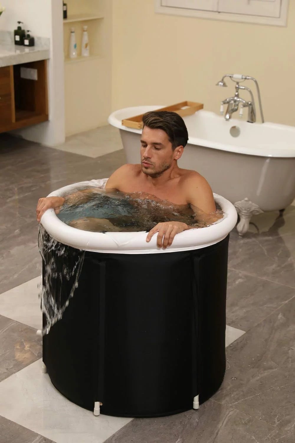 Portable Ice Bath Tub With Thermo-Lid - Fitness Fuse