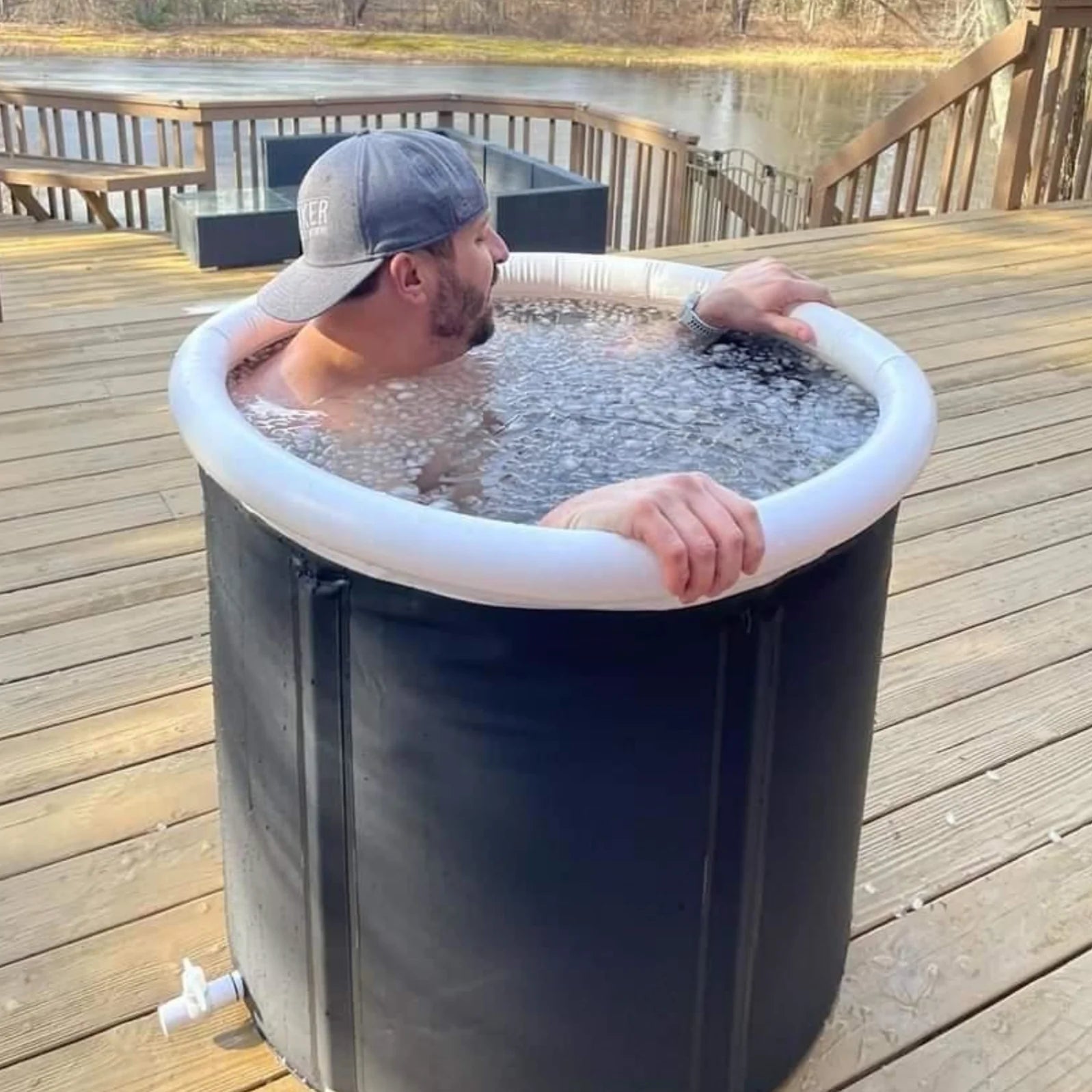 Portable Ice Bath Tub With Thermo-Lid - Fitness Fuse